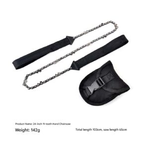 Portable Hand Chainsaw – No Power Needed Pocket Chain Saw for Wood & Tree Cutting